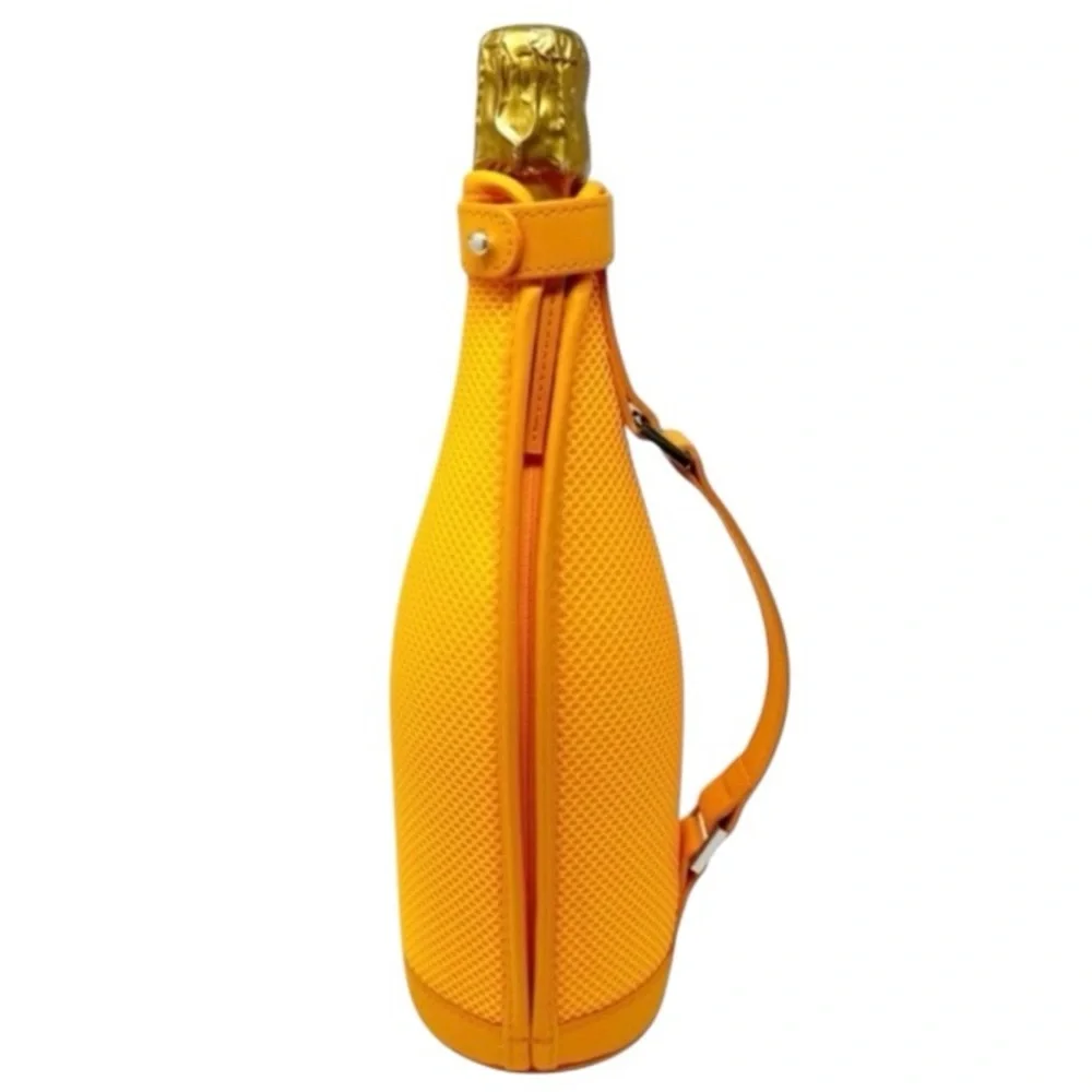 Veuve Clicquot Champagne Ice Jacket Bottle Holder Carrier Coozie Orange/Gold